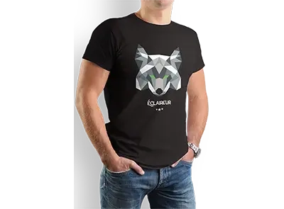T-shirt origami Coyote